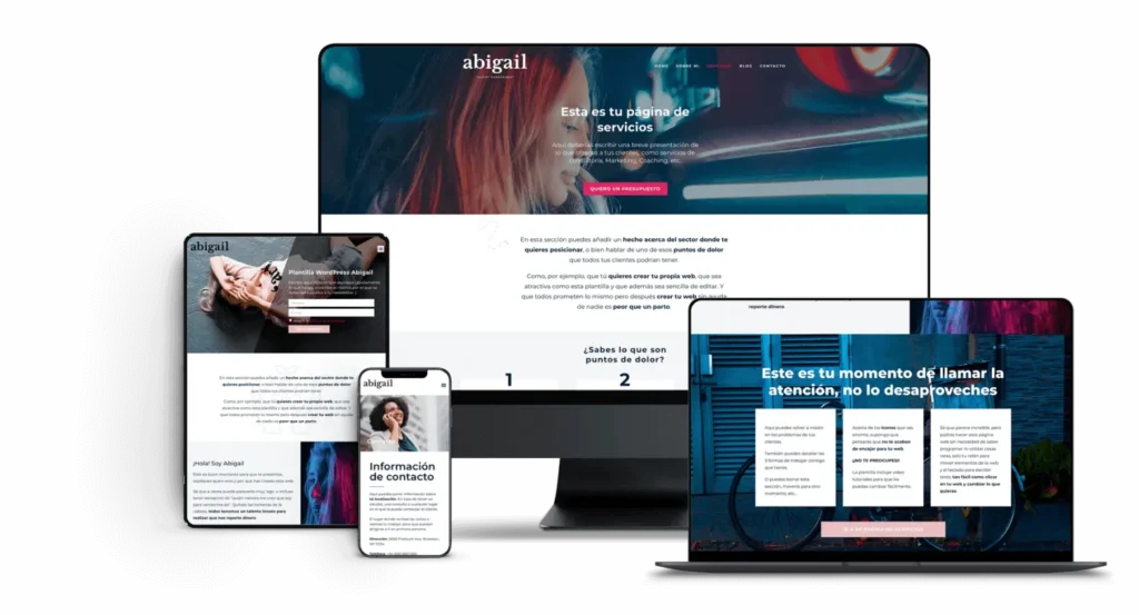 Página web para profesionales