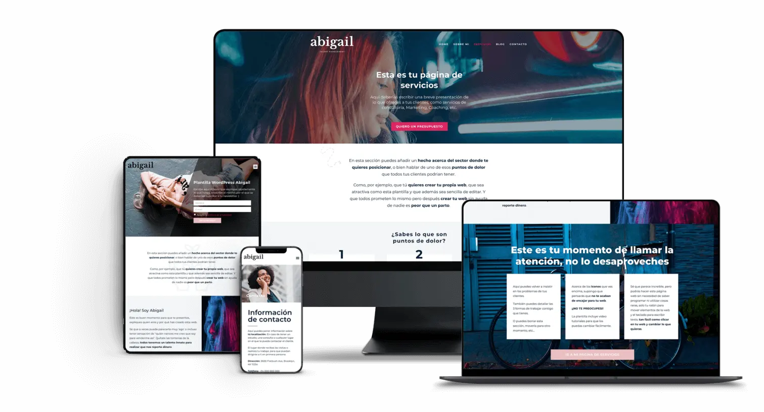Página web para profesionales