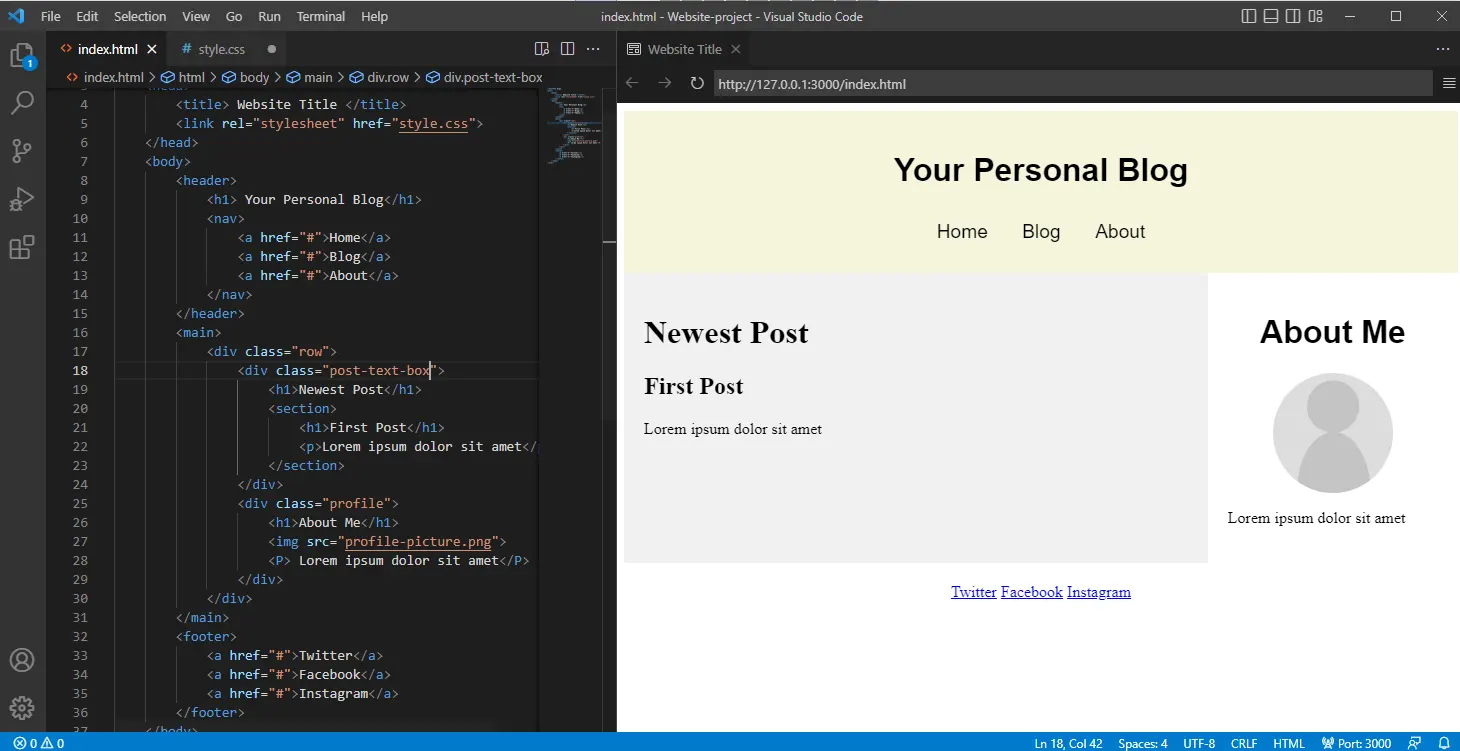 Cómo hacer una página web